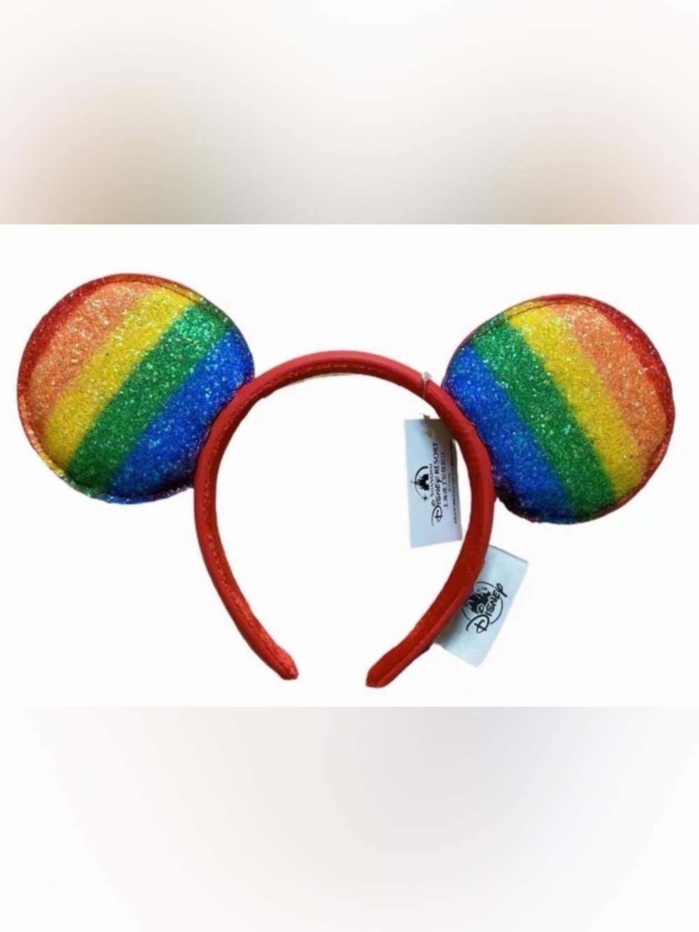 Themed Pride sequined Rainbow Mouse Ears Headband
